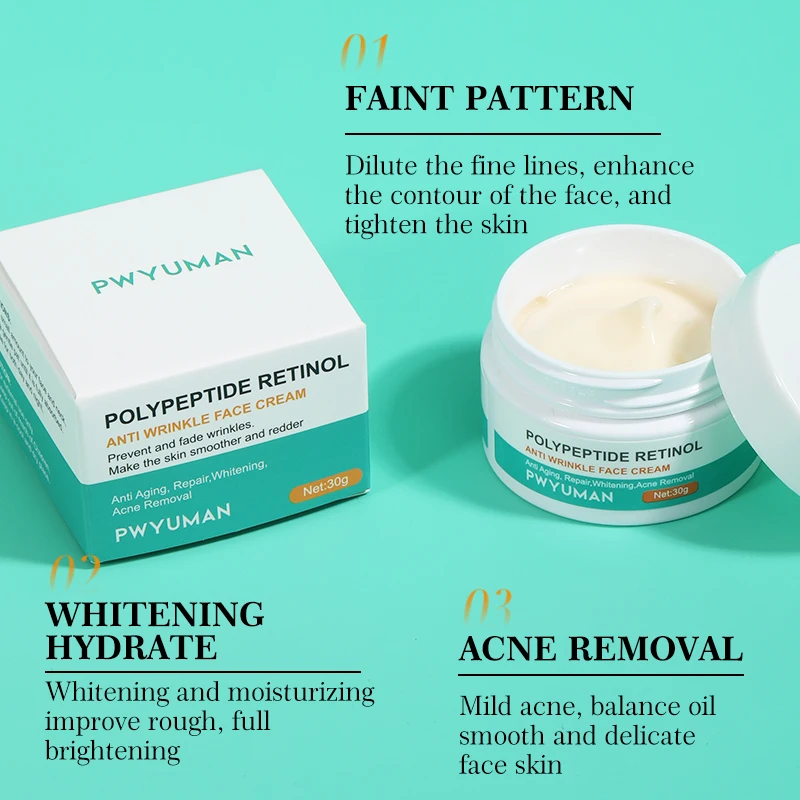 Retinol Remove Wrinkles Face Cream Anti-Aging Lifting Firming Fade Fine Lines Improve Dullness Whitening Nourishing Skin Care