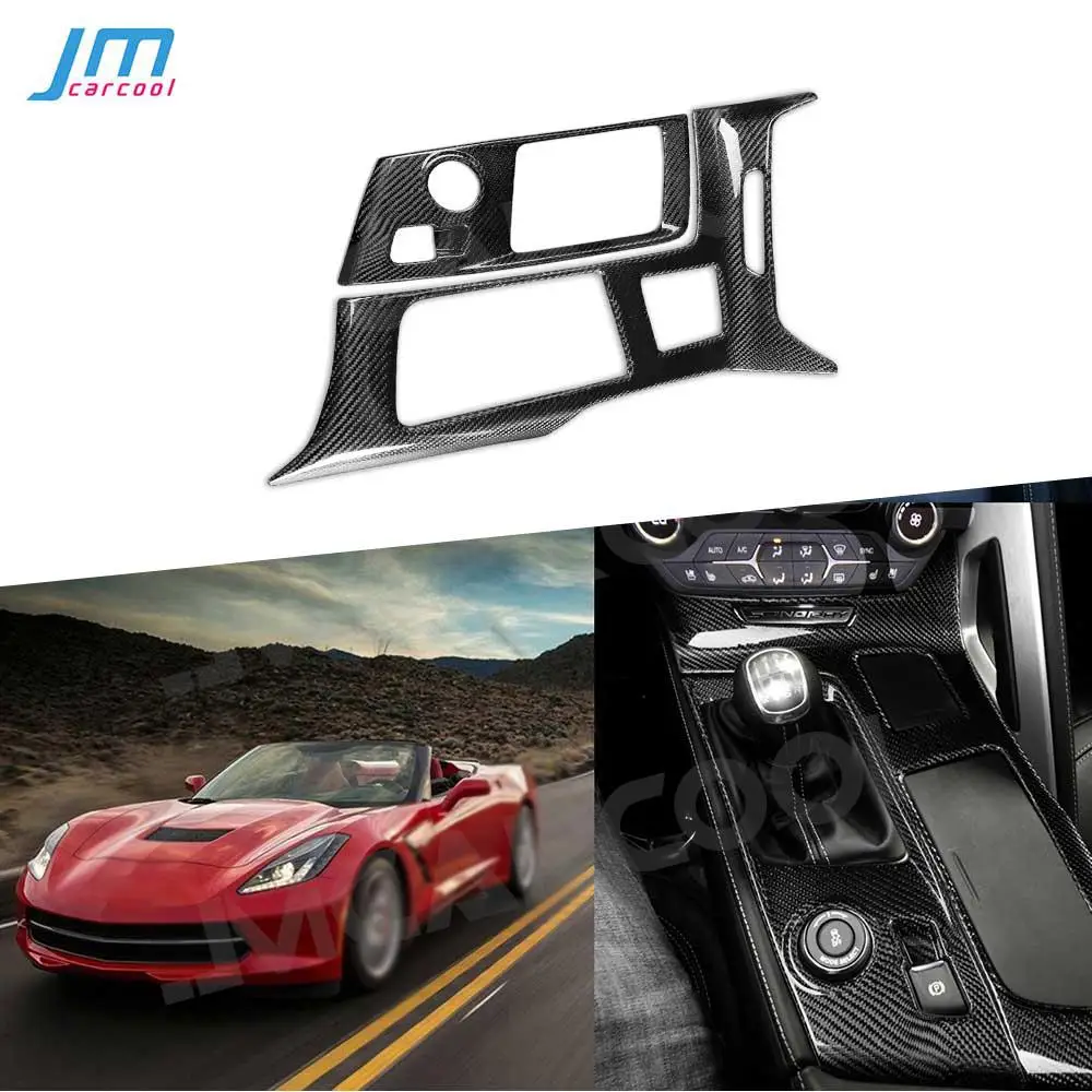 

Carbon Fiber for Chevrolet Corvette 2014-2019 Car Steering Wheel Trim Cover Frame Sticker Style Body Kits Decoration Parts