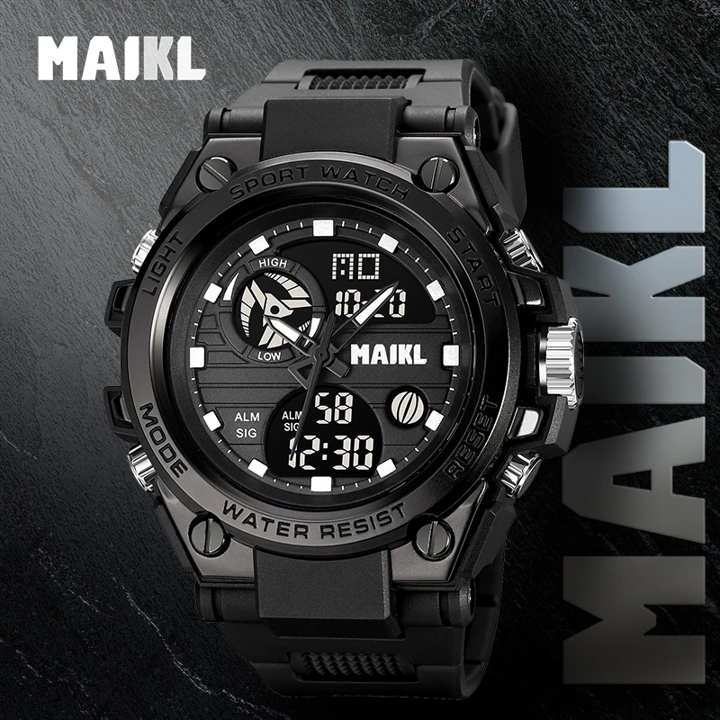 MAIKL Top Luxury G Style Men LED Digital Watch Date Military Sports Watches Waterproof Electronic Wristwatch Mens Quartz Clock