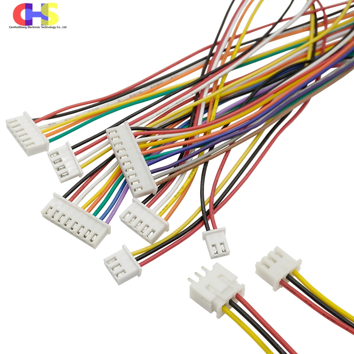 (5-50Set) JST XH2.54 Single End Female Pre-Crimped Wire Kit 26AWG 10cm 20cm 30cm 2/3/4/5/6/7/8/9/10P with Male Header Connector
