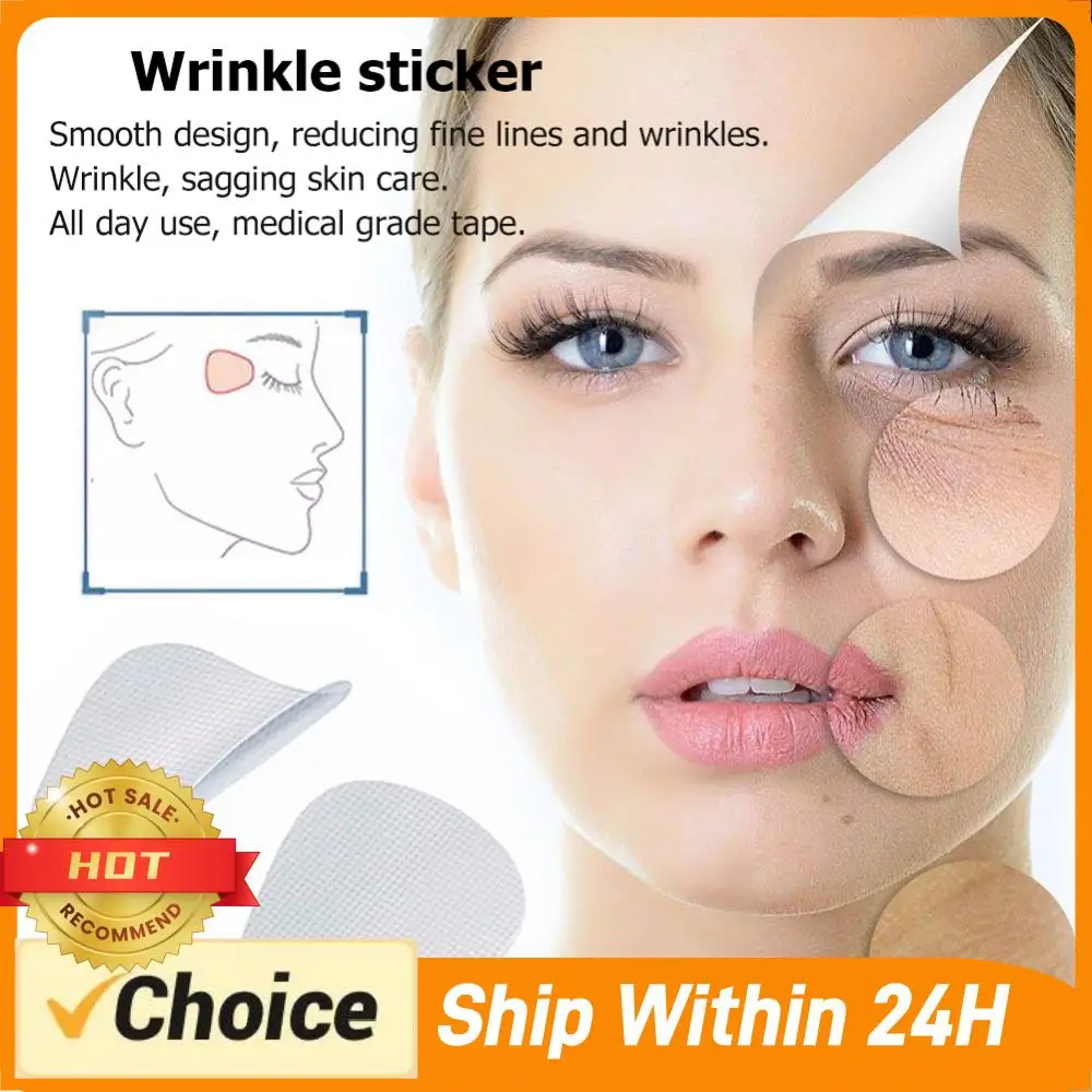 12/27/24pcs Set Anti-Wrinkle Patches Fine Lines Reduction Nasolabial Law Pattern Sticker Face Lift Up Stickers for Brow Eye Area