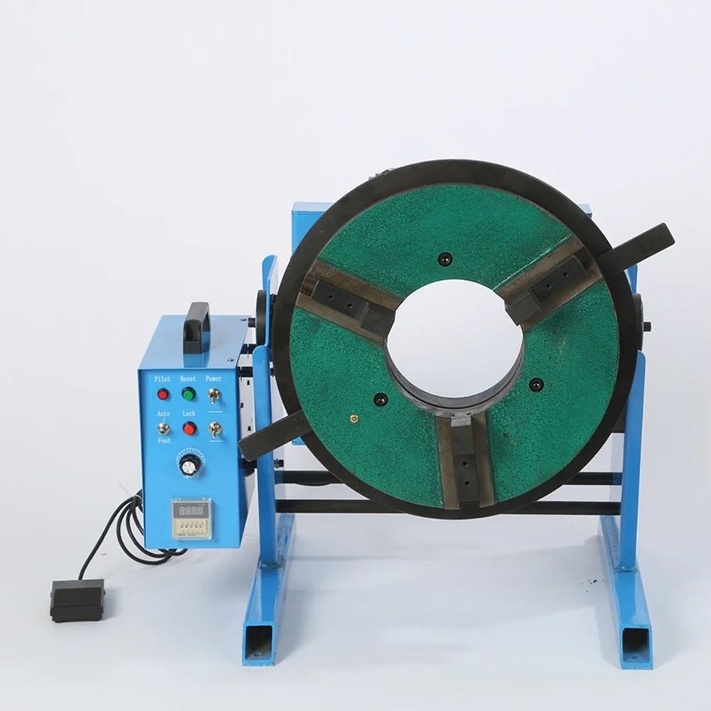 HD-100 Welding Positioner 100KG Rotary Welding Table Center Holes 45/140/170mm With D400 Chuck
