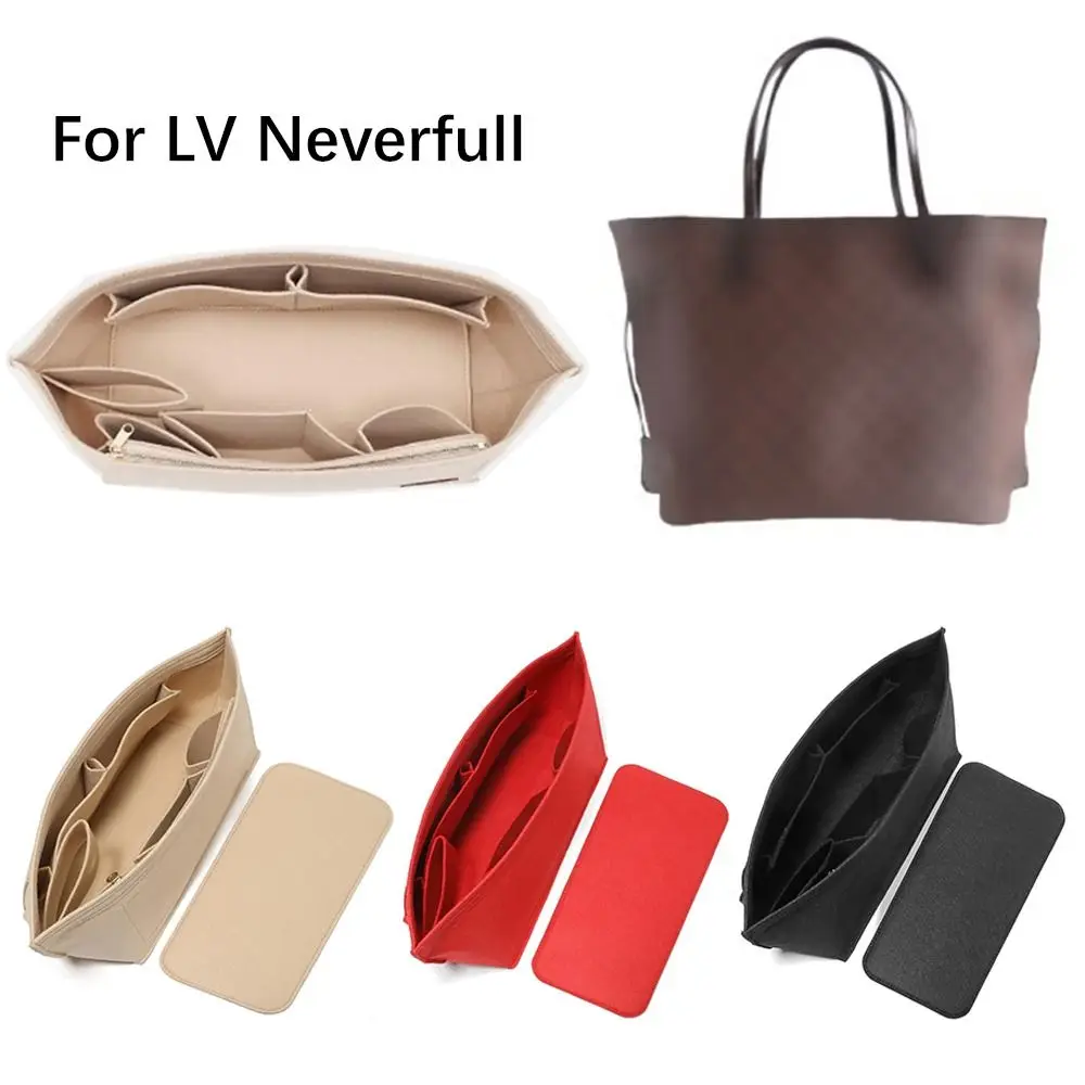 High-quality Internal Bag Felt Insert Liner Purse Organiser Pouch Handbag Tote Bag Internal Bag For LV Neverfull