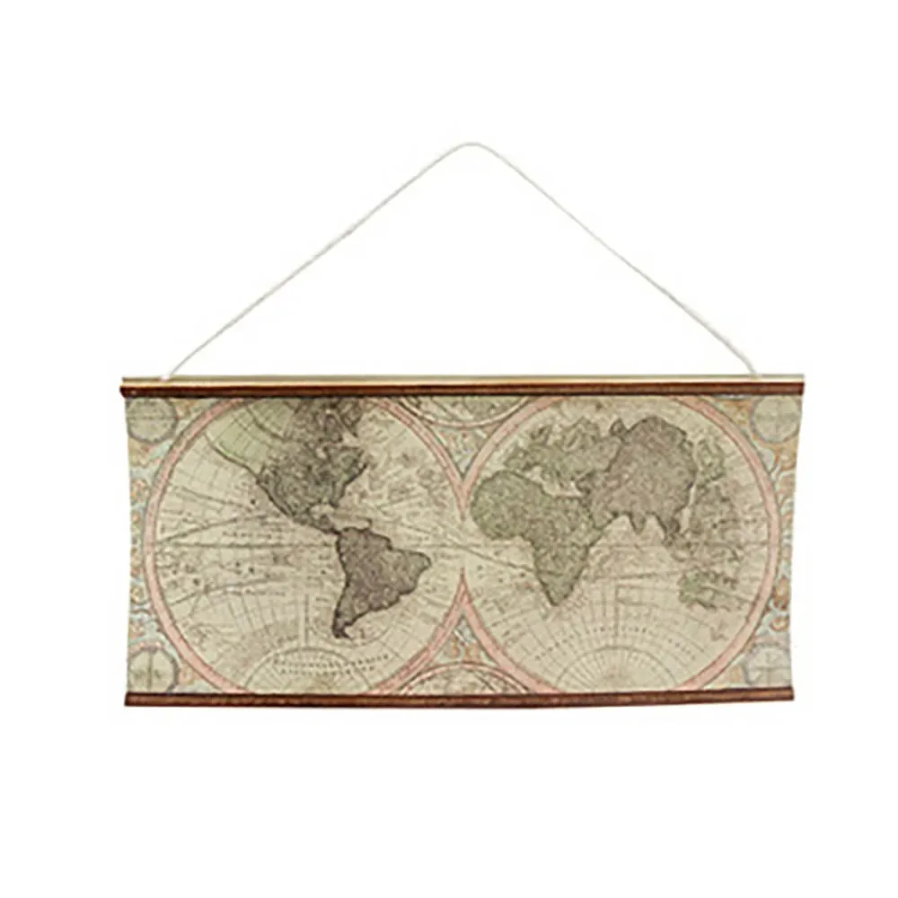 Accessoires miniatures pour maison de poupée, Mini carte du monde, meubles de Simulation, modèle de jouets pour décoration de maison de poupée, 1/12
