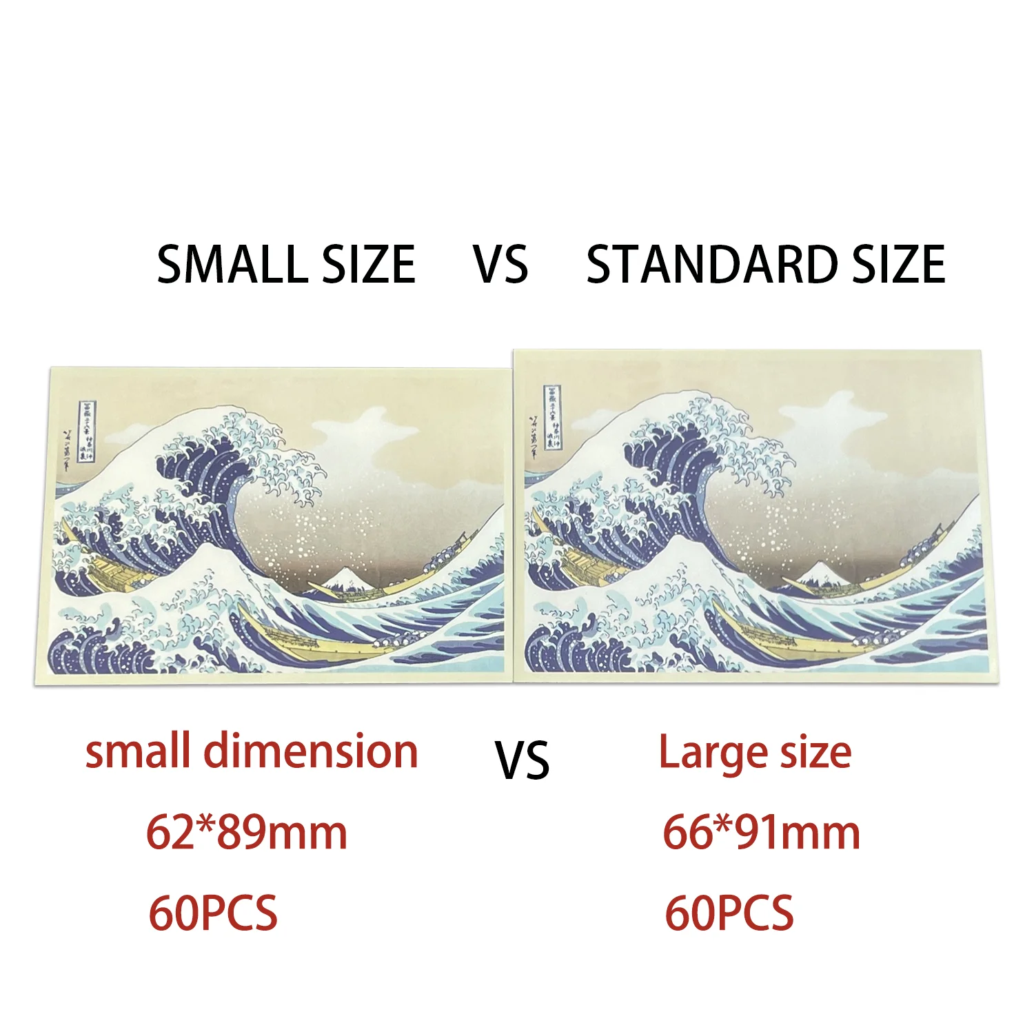 Matte 60 Japanese Kanagawa Surfing Sato Wave Card Holder Suitable for (MTG/PTCG/Game King/King of Thieves etc.) 66*91mm/62*89mm