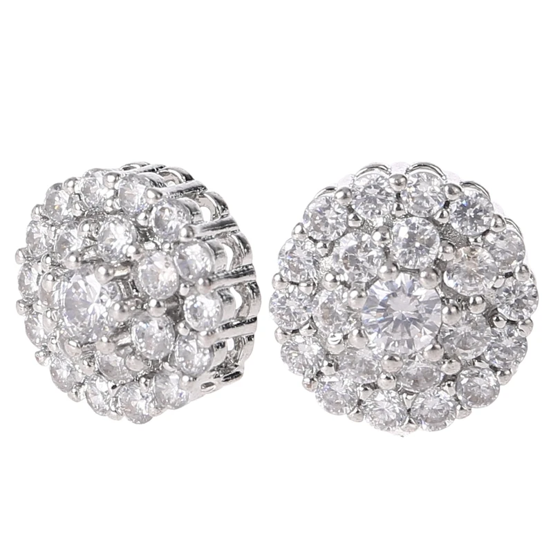 Boutons ronds en cristal pour fleur 12mm, 5 pièces, avec boucle, embellissements métalliques luxueux pour accessoire