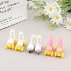 Pink Roller Skates Shoes For  Doll Fashion Short Boots Decorative Sports Toy Play Doll Accessories