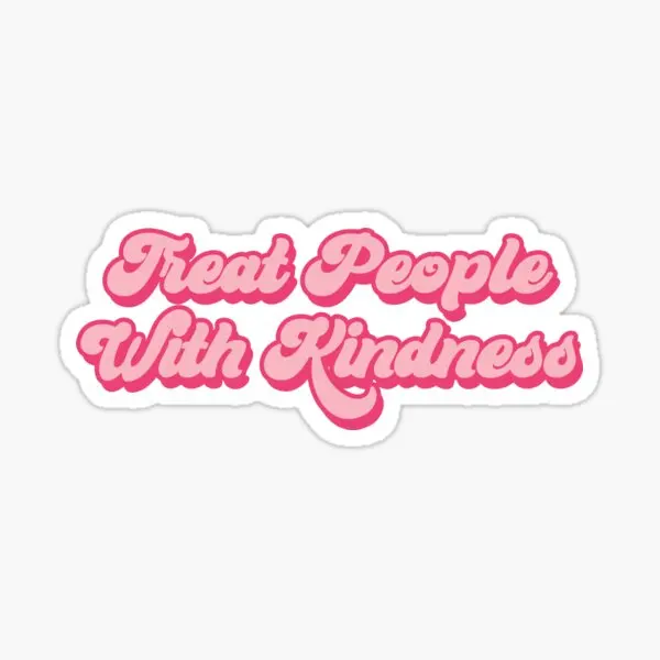 Treat People With Kindness  5PCS Stickers for Living Room Decor  Bumper Decorations Cartoon Anime Water Bottles Art Cute Luggage