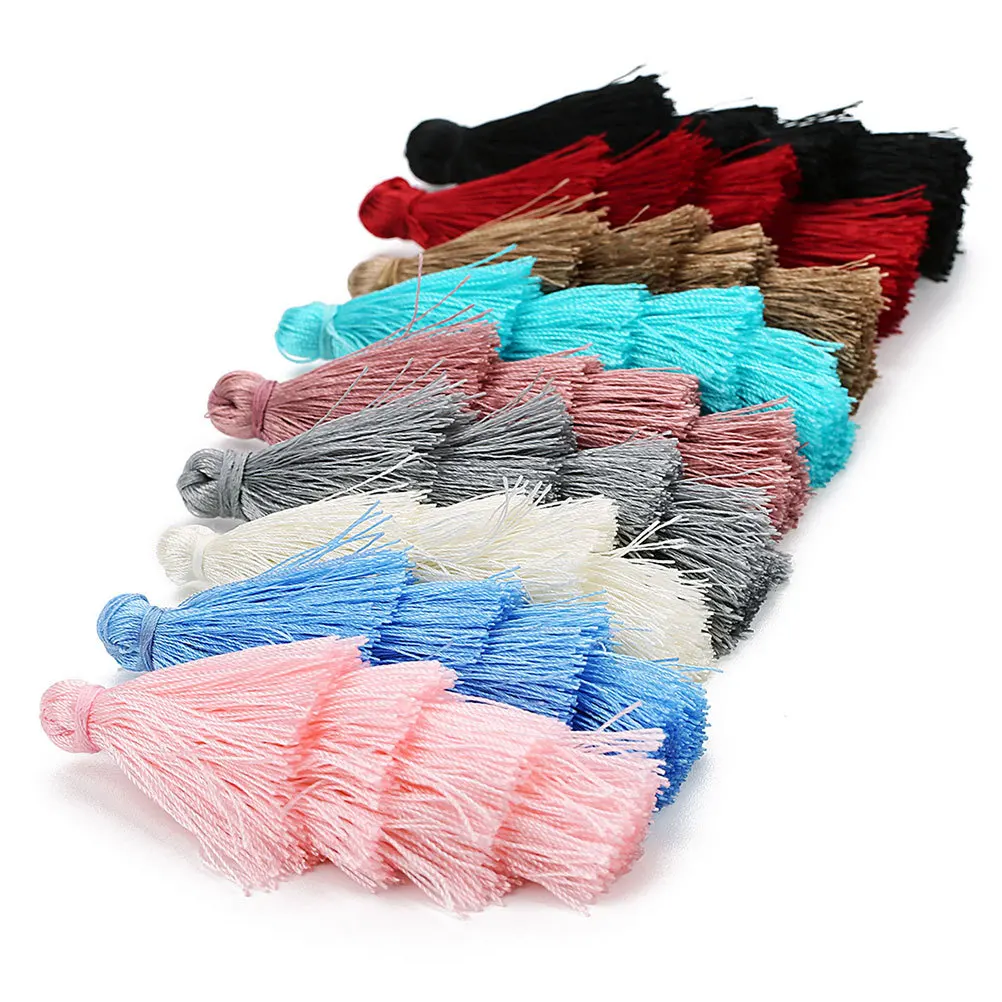 

4 pcs Long Tassel Earrings Four Layer Hanging Pendant For Christmas Diy Keychain Jewelry Accessories Pink Handicraft Sewing
