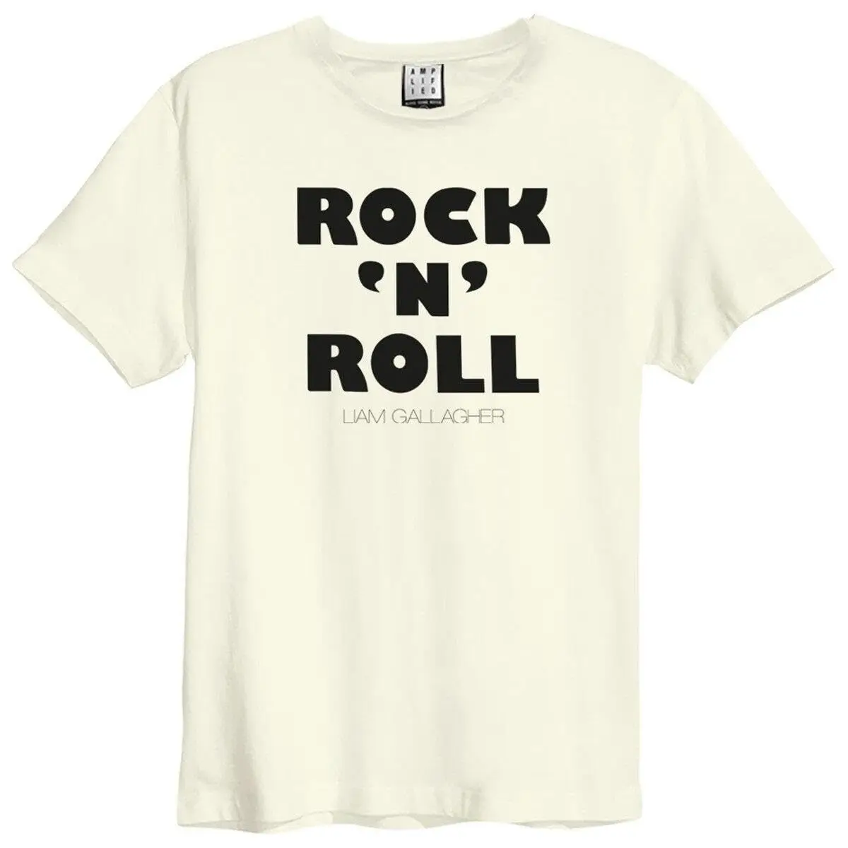 Amplified Adult Rock N Roll Liam Gallagher T Shirt Small Vintage White