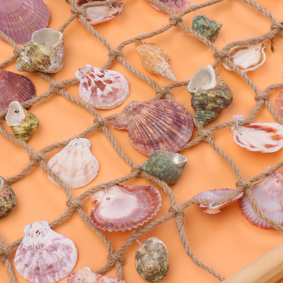 

Shell Hanging Curtain Door Ornaments Seashell Garland Wall Decor Room Home Office Festival Decorations Macrame Bamboo