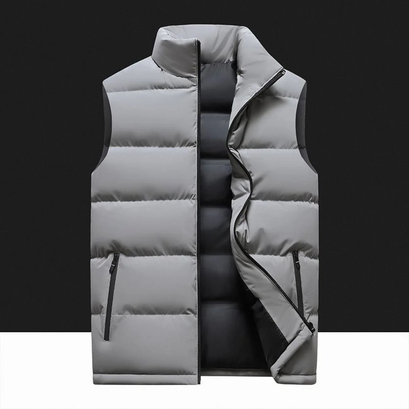 

Теплый ветрозащитный хлопковый жилет 2025 года, новинка, большие размеры, воротник-стойка, универсальная повседневная верхняя одежда для молодежи