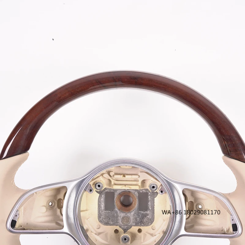 Suitable for -  Model White Circular Steering Wheel Upgrade Modification, Personalized Customization.