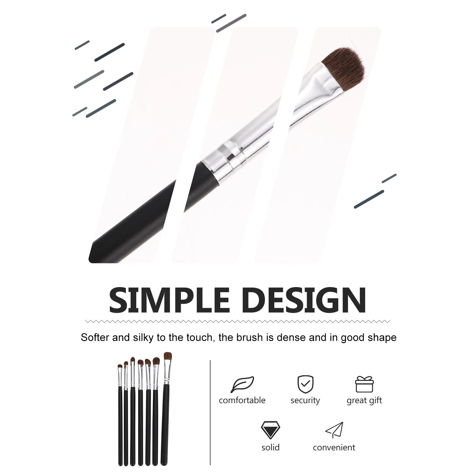 

7 Pcs Eye Shadow Brush Eyeshadow Blending Makeup Detail Brushes for Portable Kit Women