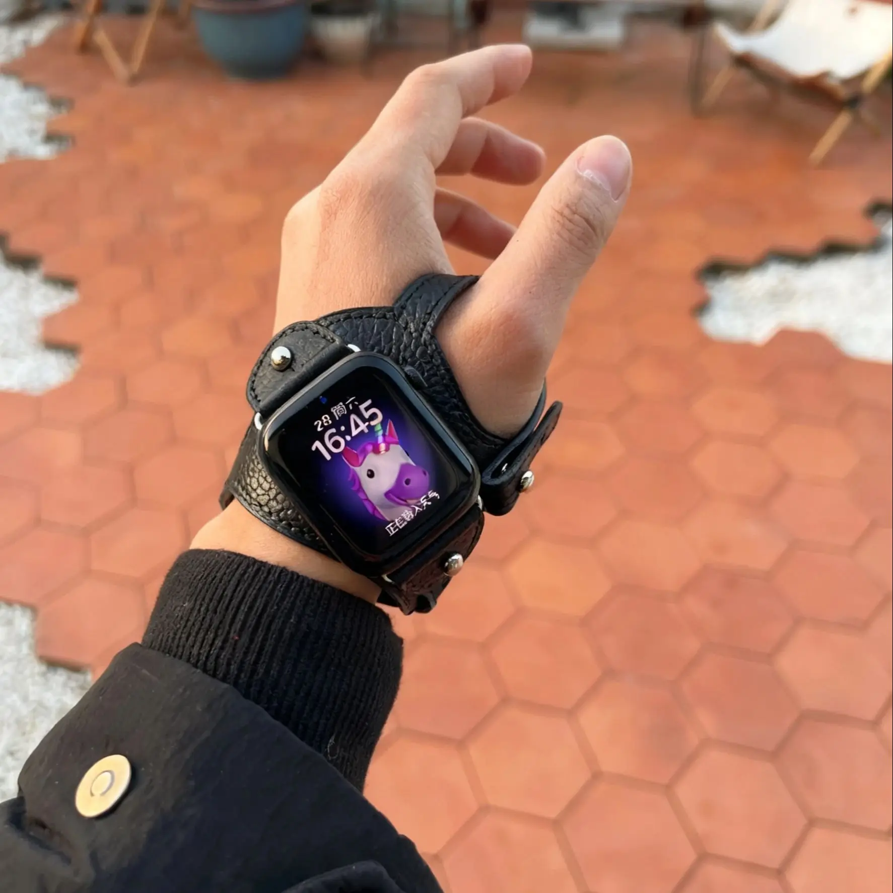 AliExpress iwujiao Nice Cycling outdoor strap Leather loop For Apple Watch band Series 11/10/9/8/7/6/5/ 38mm 40mm 41mm 42mm 44mm 45mm 46mm 49mm