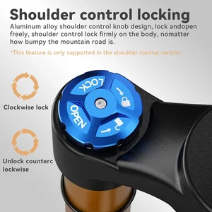 Tanke Bicycle Fork قابل للتعديل انتعاش MTB تعليق أمامي هوائي 26 / 27.5 / 29 بوصة 120 مم شوكة سفر سريع الإصدار من ملحقات الدراجات أعلى 8 مبيعات تعليق 29 هوائي - No5