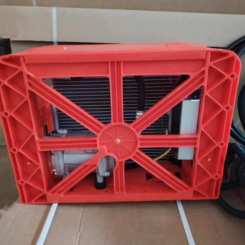 جرار 12 فولت المقصورة نظام التيار المتردد مكيف كهربائي وقوف السيارات تكييف الهواء 24 فولت 12 فولت للشاحنة #4