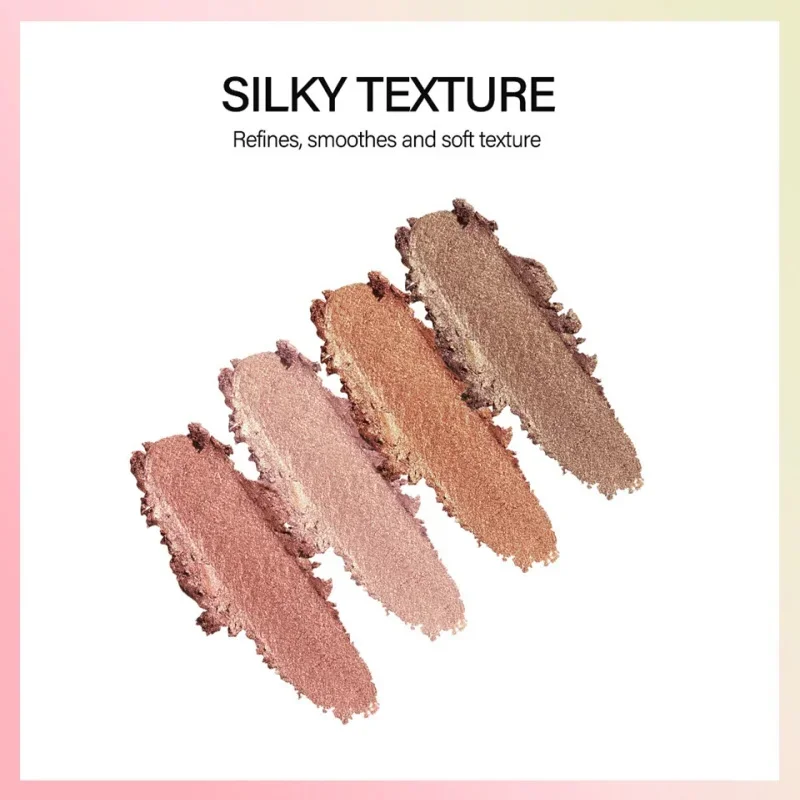 Barra de alto brillo para iluminar la cara, corrector de tubo dorado pequeño giratorio, barra de vendaje de brillo perlado, maquillaje de tres colores, contorno correcto