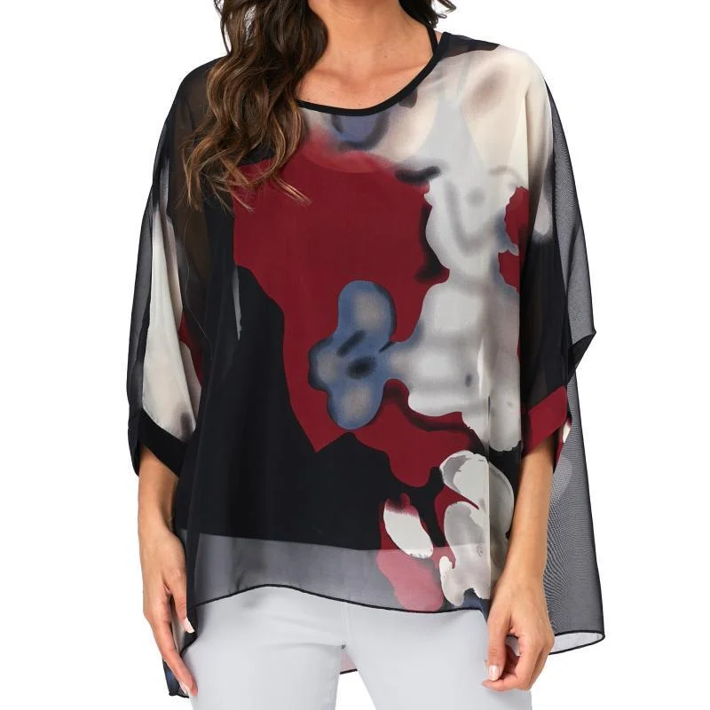 

4333 Модная женская богемная шифоновая рубашка для отдыха на море, солнцезащитная одежда, накидка на бикини