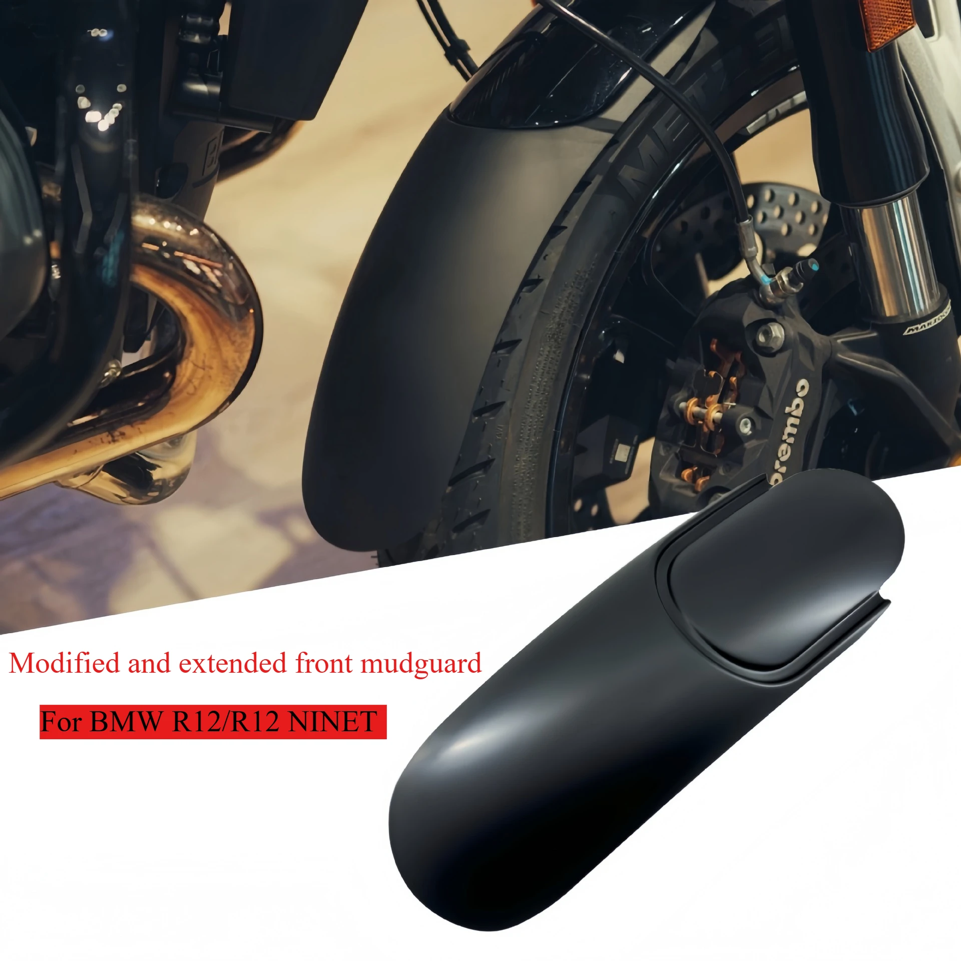

Suitable for BMW R12/R12 NINET modified high-strength front fender mud tile extended model