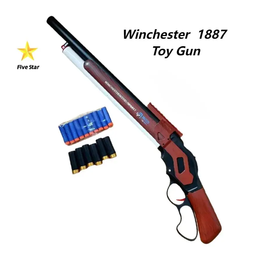 

FiveS 1887 Winchester 1887 s686 Shotgun Toy Gun soft bullet child gift combat weapon model soft bullet toy gun Cs Game Boys Gift