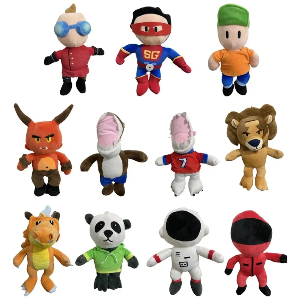 1-11pcs Stumble Guys Plush Toys Set Stumble Guys Dolls Puppet Soft Toy Stuffed Animal Kawaii Anime Pillows Kids Birthday Gifts