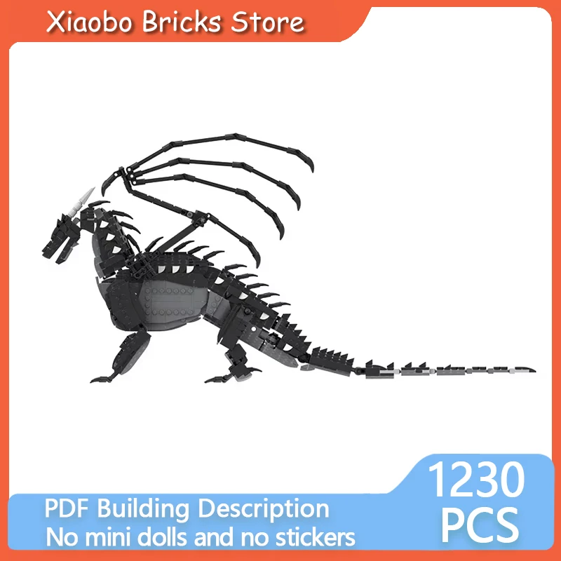 

Popular Game Flame Model MOC Building Bricks Black Pterosaur Modular Technology Gifts Children Holiday Assemble Toys Suit