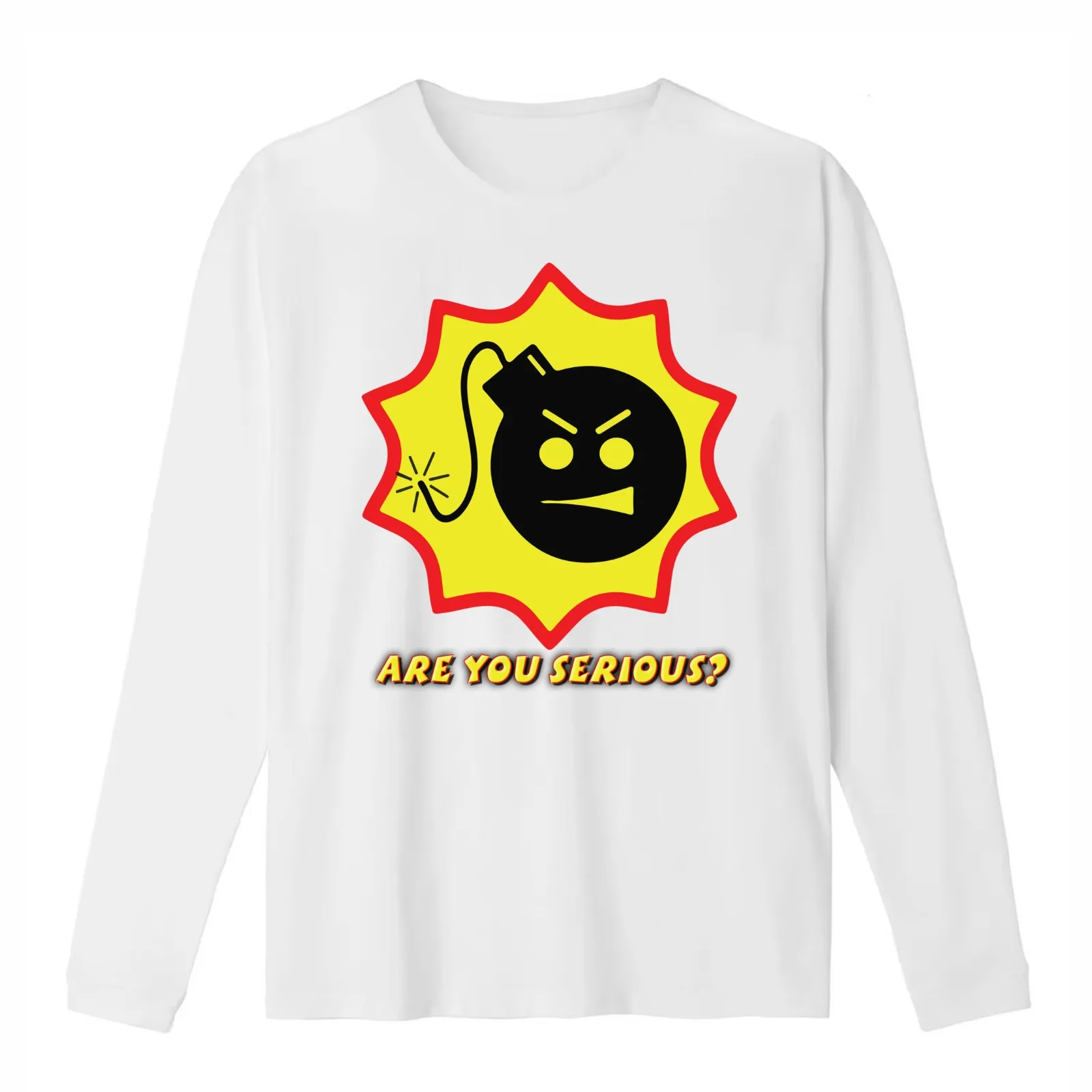 Are you Serious? T-Shirt Summer Casual Cotton Tee Oversized Streetwear Tops Vintage Graphic Print Loose Fit Short Sleeve