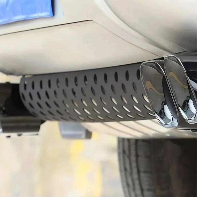 Rear Bumper Exhaust Pipe Guard Fits For Land Rover Defender 90 110 130 2020-2026 view 6