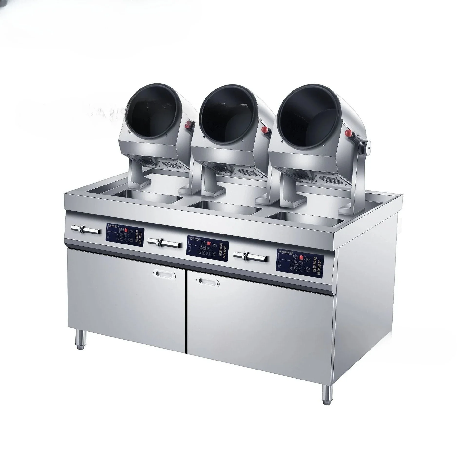 Automatic drum commercial cooking machine canteen restaurant fried rice machine takeaway shop fried noodles fried noodles intell