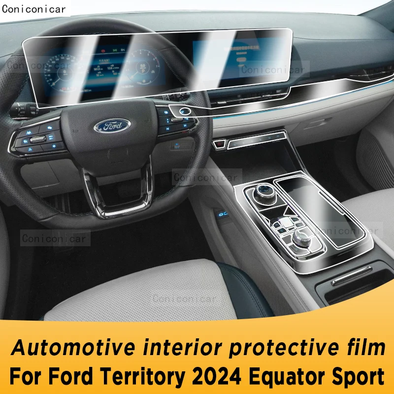 

Для Ford Territory 2024, спортивная панель экватора, навигация, автомобильный внутренний экран, защитная пленка из ТПУ, наклейка против царапин