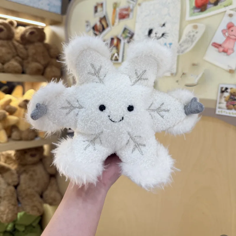 لعبة JC Fun Winter Snowflake القطيفة لعيد الميلاد دمية مهدئة كهدية لصديقتك