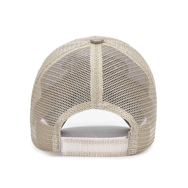 New Fashion Outdoor Sport Baseball Cap Casual Snapback Hats linen mesh fabric embroidery Suitable for spring  summer and autumn