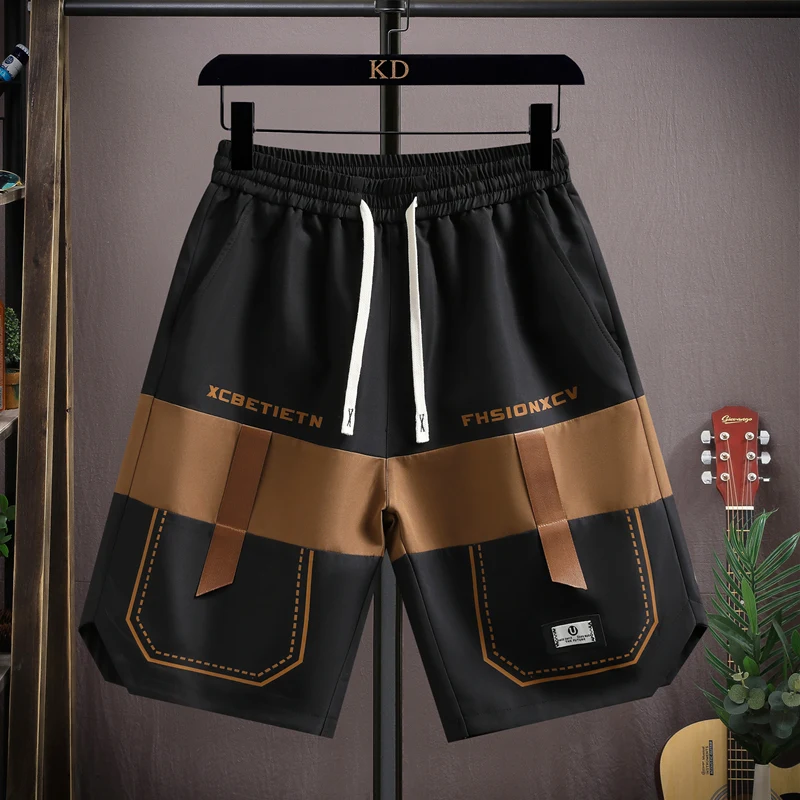 Men's Summer Thin Five-Point Casual Shorts Loose Workwear Fashion Brand Outerwear Sporty Pants Straight Leg mid Waist