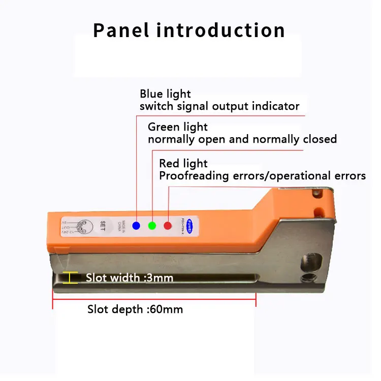 For labeling machine non-transparent paper label detection 3mm photoelectric label sensor