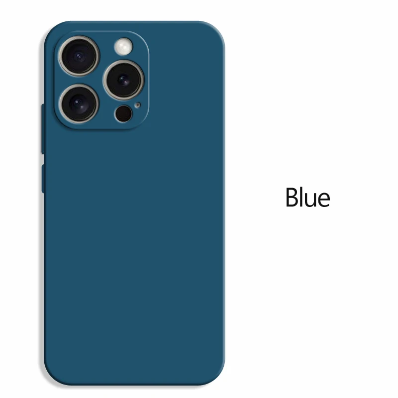Original quadratische Flüssigsilikon-Handyhülle für iPhone 16 16e 15 14 Plus X XR XS 11 12 13 Pro Max Luxus-Linsenschutzhülle – Detail 10