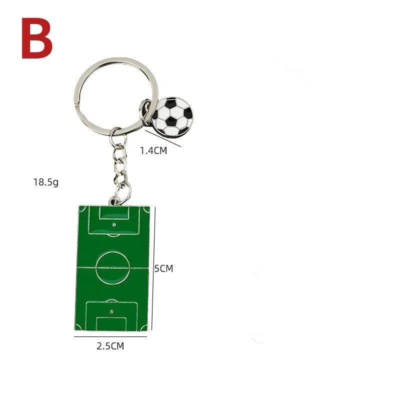 メンズサッカーキーホルダー,サッカーボールフィールド,スポーツ用品,オーナメント,ジュエリー,ファン,クラブギフト