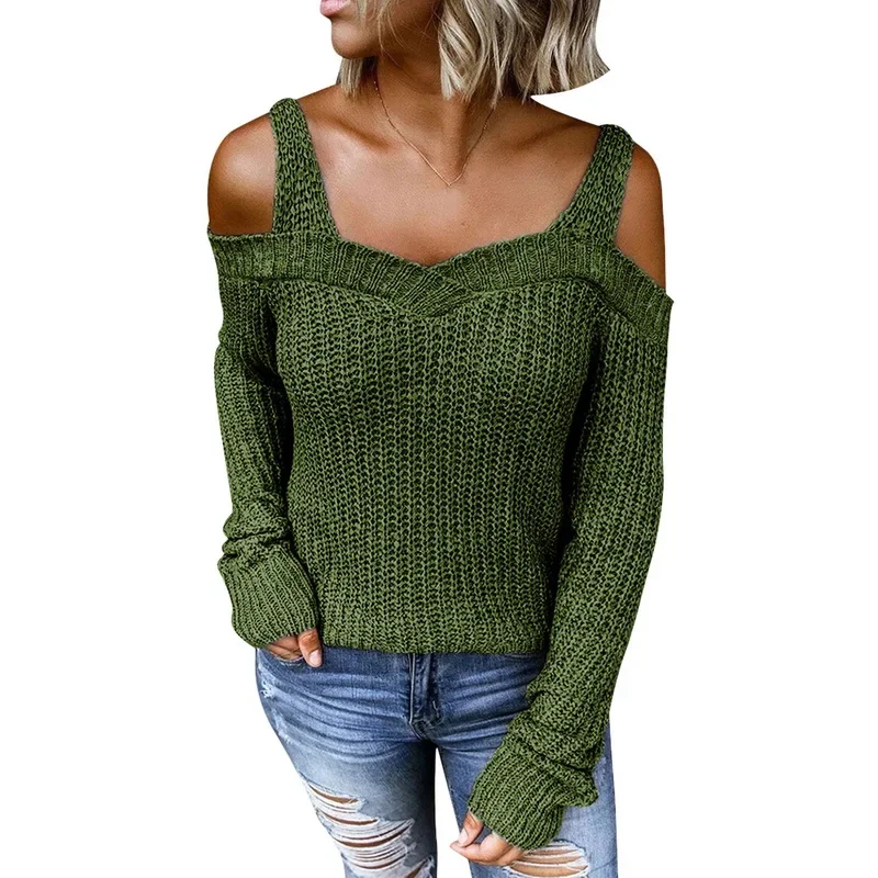 เสื้อสเวตเตอร์ถักปิดไหล่