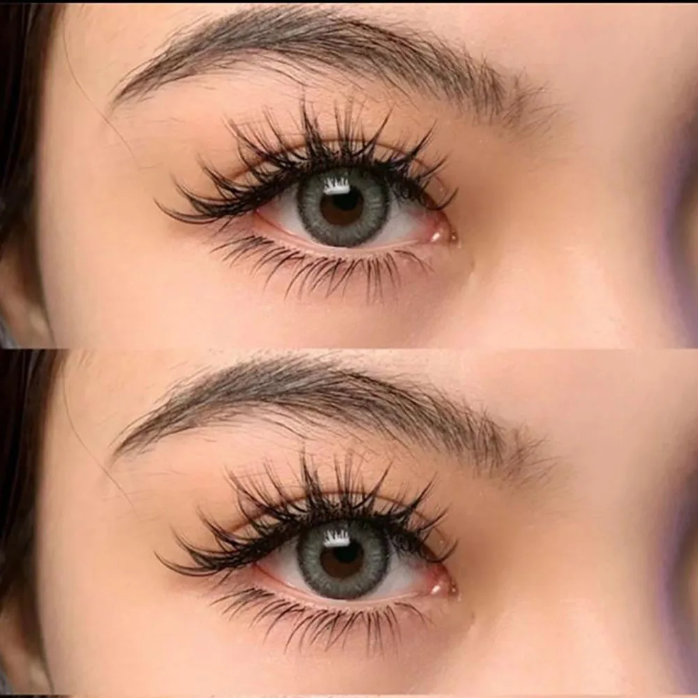 144 DIY segmented false eyelash glue set, double headed glue+special eyelash clip, large capacity thick curl simulation natural