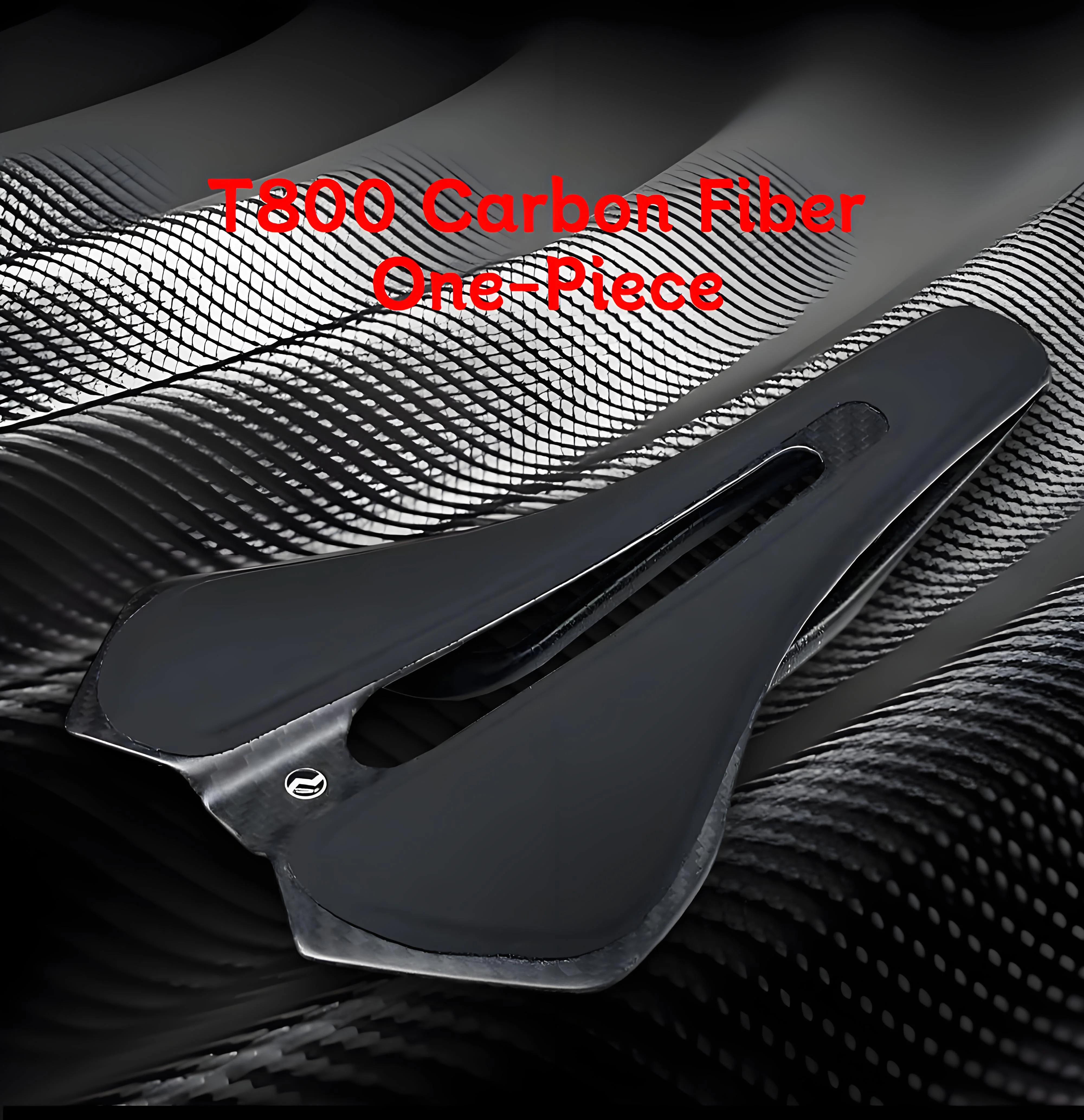 Plselis T800 Integrierter Kohlefasersattel, Fahrradsattel, hochfest, leicht, 100 g, Fahrradkissen, Reiteile – Detail 5