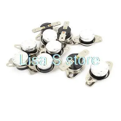 

10 шт. KSD301 95C-160C 100/105/110/130/145/155C НЗ нормально замкнутый автоматического сброса 2Pin терминалы Контроль температуры переключатель переменного тока 250V 10A