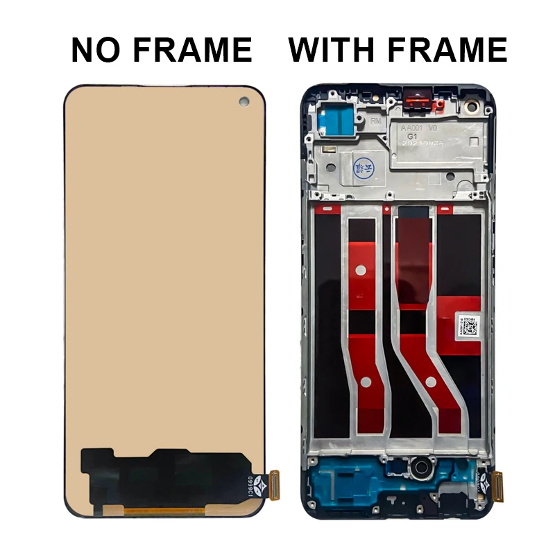 LCD for OPPO A74 A94 A95 Realme 8 4G 8 Pro Reno5 Lite LCD Screen Touch Display Replacement for Realme 7 Pro Reno6 Z A94 A95