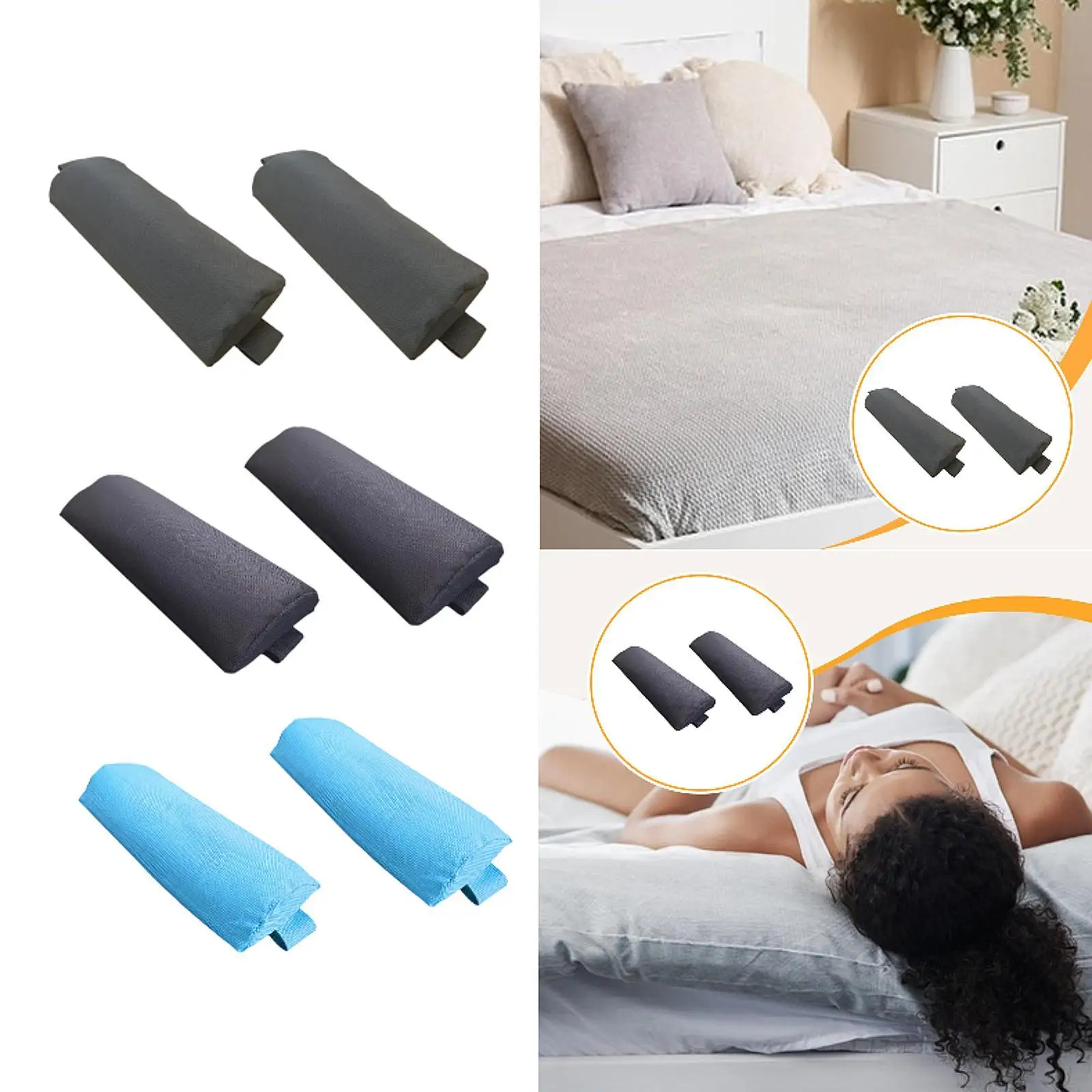 وسادتان للرأس، وسادة رأس مستلق، بديلة متعددة الأغراض، مع مرونة #1