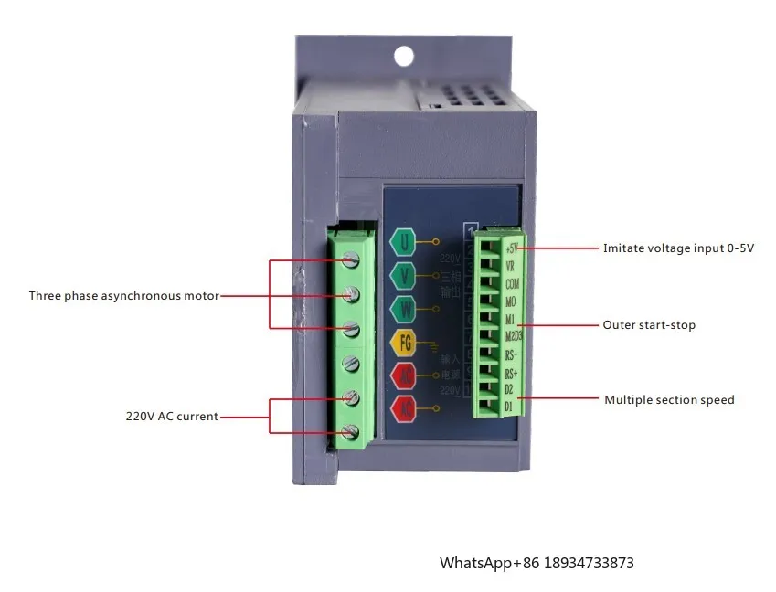 Taili 0.2kw,0.4kw,0.75kw VFD US Series Mini Inverter Input single phase220v Output three phase220v