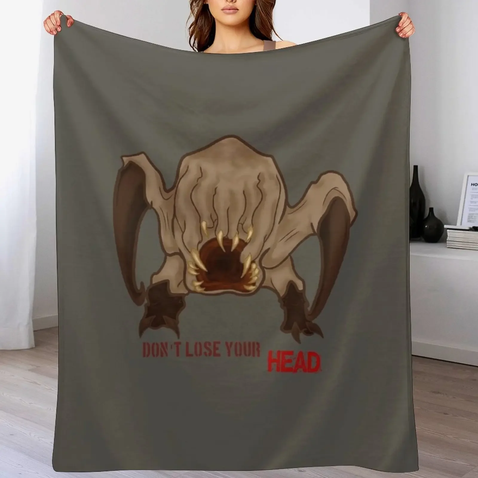 

Headcrab Throw Blanket Soft Solid Color Blanket for Couch Bed