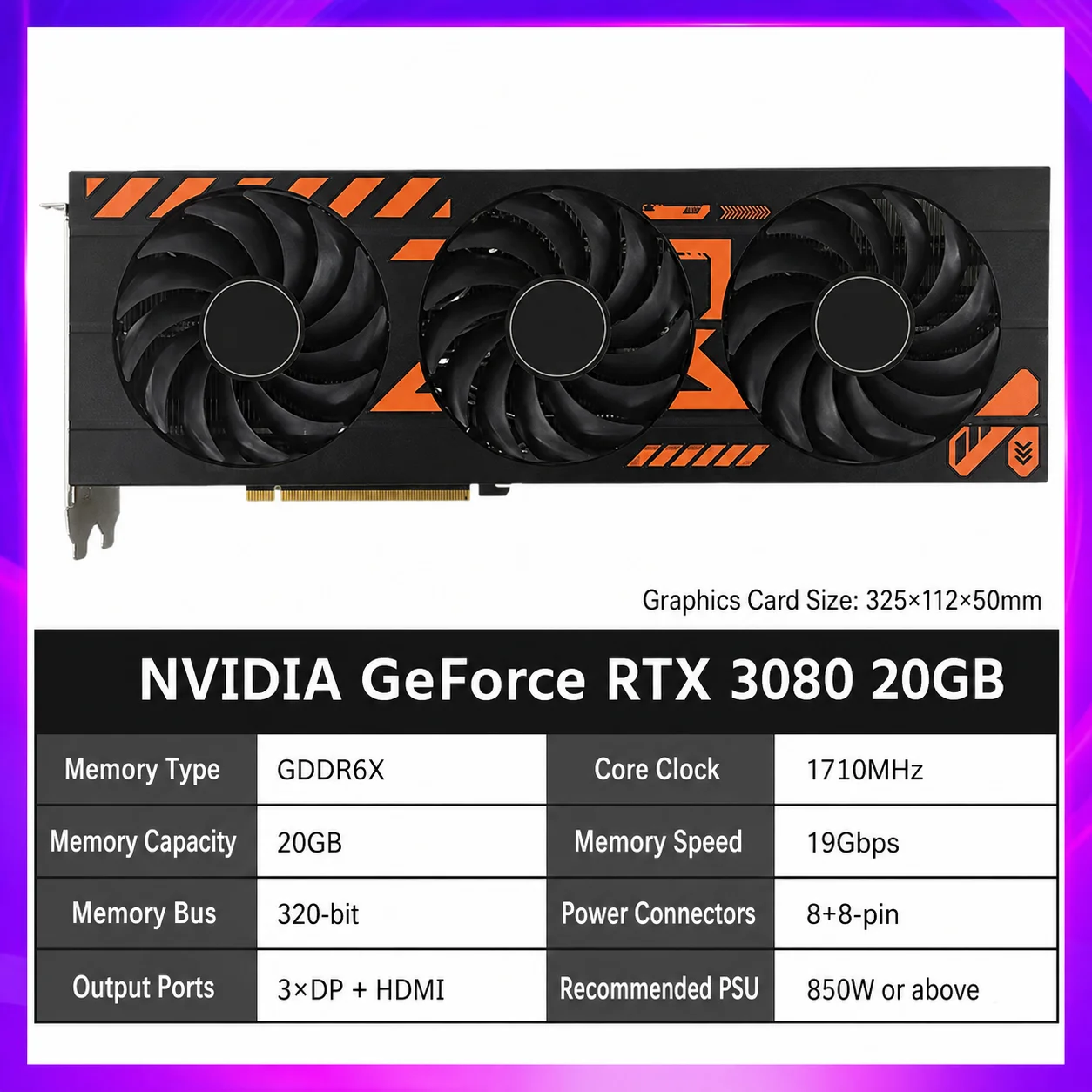 NVIDIA GeForceRTX 3080 20G GPU grafische kaart voor DeepSeek AI LLM Deep Learning Workstation