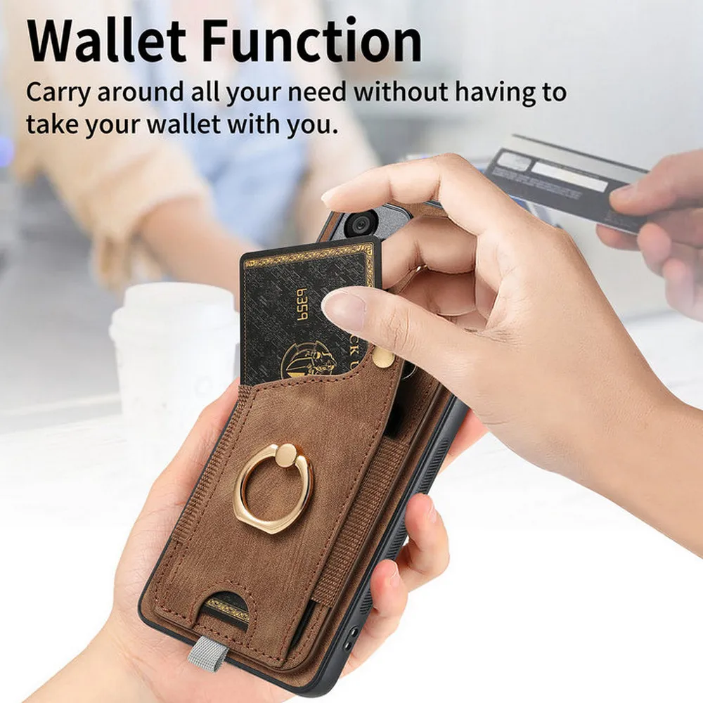 Skórzane etui na telefon Motorola Moto G86 Power G37 G47 G67 G77 G56 G66J G05, Moto Edge 70 60 Pro 50 Fusion S50 Neo. — zdjęcie produktu 2