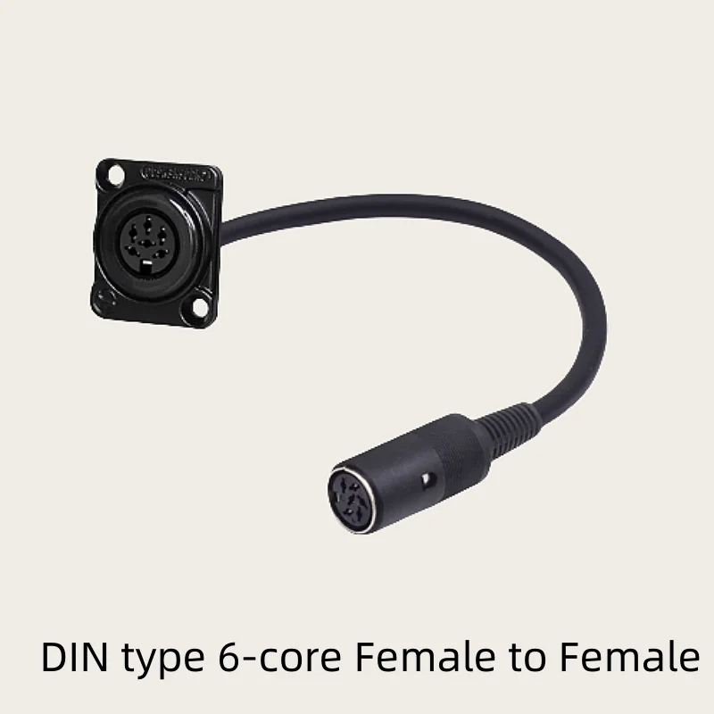 D-Type XLR Male Panel Mount to XLR Male/Female Connector Pass Through Cable,5/6/7/8 Pin Mic XLR Feed/Pass Thru Converter