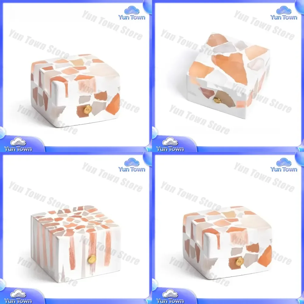 German High-End Broken Light Sugar Cube Ore Night Light for Charging Touch Bedroom Sleep Table Atmosphere Decor