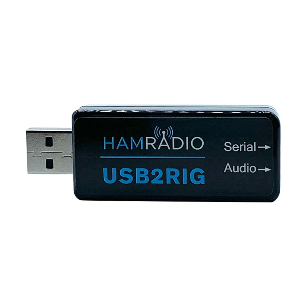USB2RIG Radio USB Sound Card Connector Support PTT with VOX Control Sound Adapter for KENWOOD YAESU ICOM Business Radio
